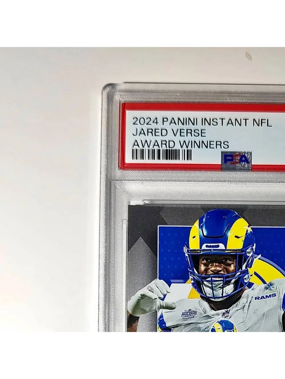 Jared Verse 2024 Panini NFL AP Defensive Rookie of the Year Rams PSA 10 Gem Mint